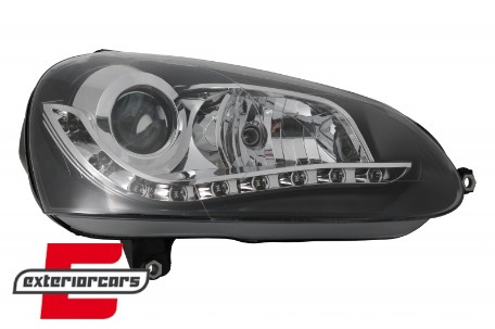 LED prednja svjetla DayLight (crna) / Volkswagen Golf 5 (2003-2008), LPVWG5