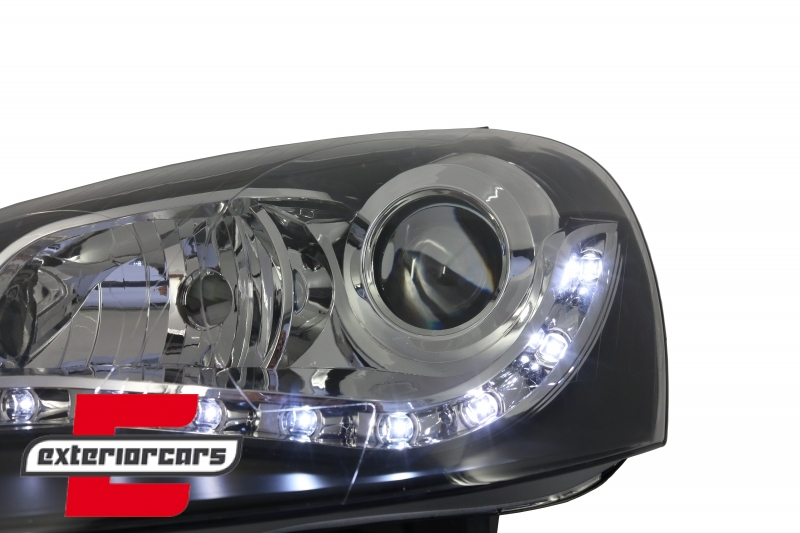 LED prednja svjetla DayLight (crna) / Volkswagen Golf 5 (2003-2008), LPVWG5