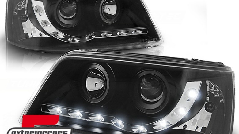 LED prednja svjetla DayLight (crna) / VW T5 (2003-2009), LPVW24