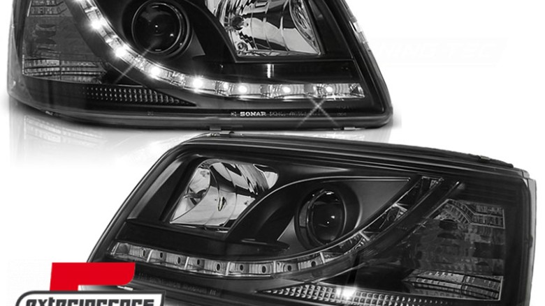 LED prednja svjetla DayLight (crna) / VW T5 (2003-2009), LPVW38