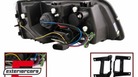 LED prednja svjetla DayLight (crna) / VW T5 (2003-2009), LPVW38