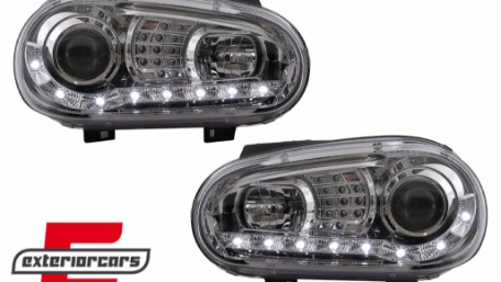 LED prednja svjetla DayLight LED žmigavci (chrome) / VW Golf 4 (1997-2005), LPVWB1