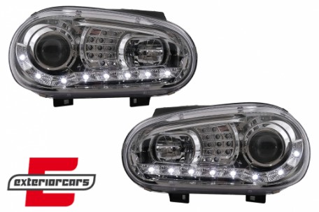 LED prednja svjetla DayLight LED žmigavci (chrome) / VW Golf 4 (1997-2005), LPVWB1