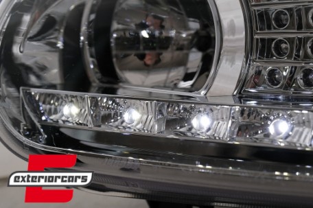 LED prednja svjetla DayLight LED žmigavci (chrome) / VW Golf 4 (1997-2005), LPVWB1