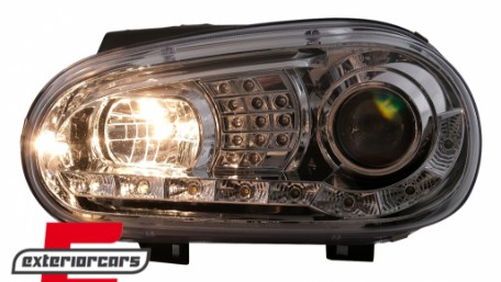 LED prednja svjetla DayLight LED žmigavci (chrome) / VW Golf 4 (1997-2005), LPVWB1