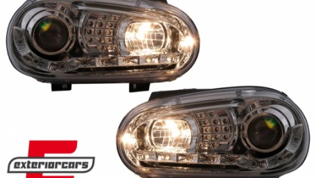 LED prednja svjetla DayLight LED žmigavci (chrome) / VW Golf 4 (1997-2005), LPVWB1