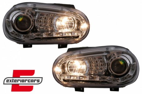 LED prednja svjetla DayLight LED žmigavci (chrome) / VW Golf 4 (1997-2005), LPVWB1