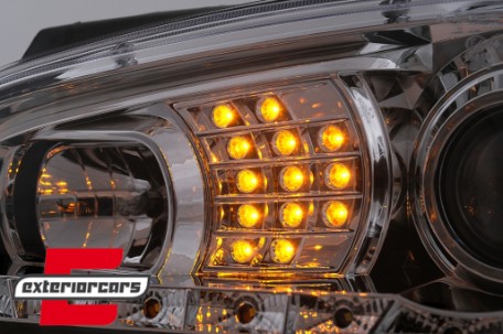 LED prednja svjetla DayLight LED žmigavci (chrome) / VW Golf 4 (1997-2005), LPVWB1