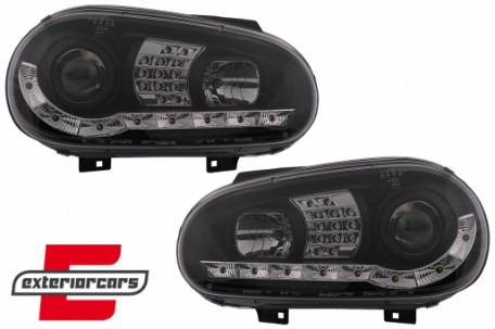 LED prednja svjetla DayLight LED žmigavci (crna) / VW Golf 4 (1997-2005), LPVWB2