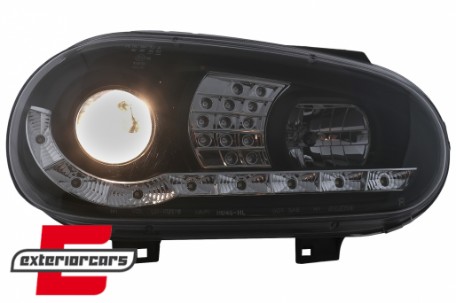 LED prednja svjetla DayLight LED žmigavci (crna) / VW Golf 4 (1997-2005), LPVWB2