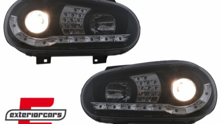LED prednja svjetla DayLight LED žmigavci (crna) / VW Golf 4 (1997-2005), LPVWB2