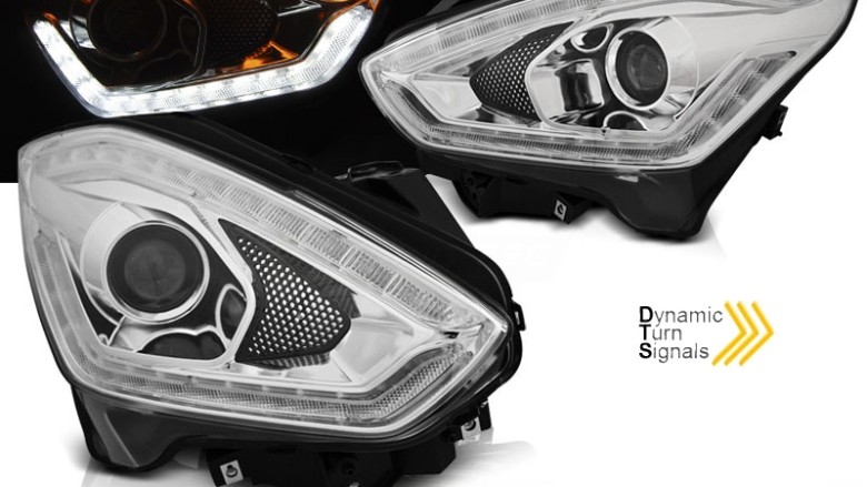 LED prednja svjetla Sekvencijalni Dinamički žmigavci (chrome) / Suzuki Swift VI (2017-), LPSI07