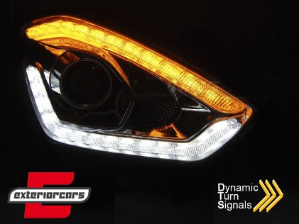 LED prednja svjetla Sekvencijalni Dinamički žmigavci (chrome) / Suzuki Swift VI (2017-), LPSI07