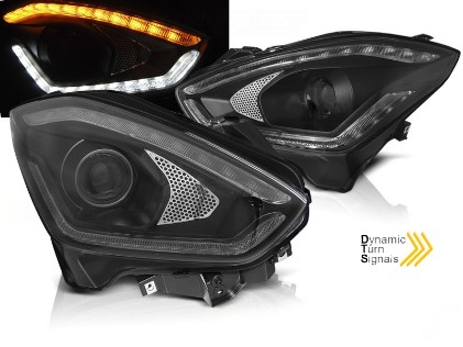 LED prednja svjetla Sekvencijalni Dinamički žmigavci (crna) / Suzuki Swift VI (2017-), LPSI08
