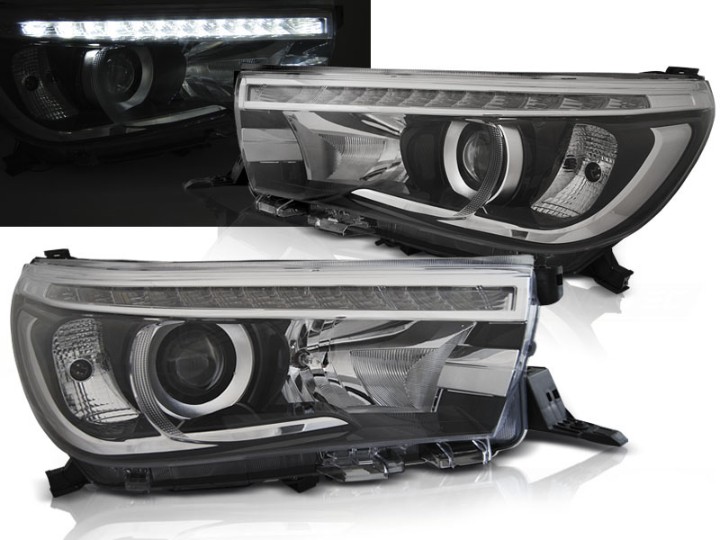 LED prednja svjetla TruDRL (crna) /Toyota Hilux (2016-), LPTO34