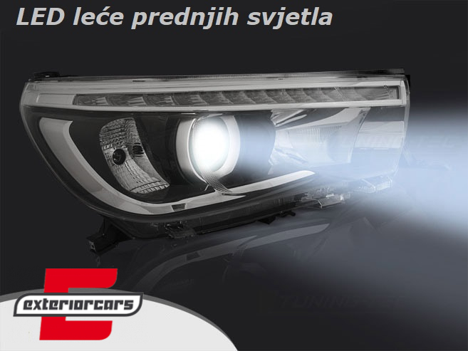 LED prednja svjetla TruDRL (crna) /Toyota Hilux (2016-), LPTO34