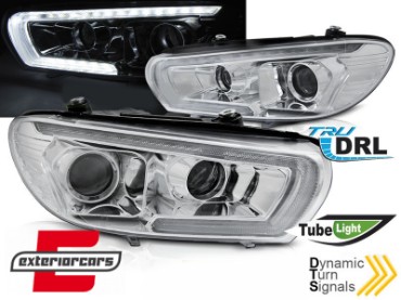 LED prednja svjetla TruDRL SEQ žmigavci (chrome) / VW Scirocco (2014-2017), LPVWU6