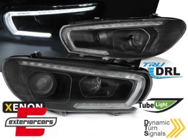 LED prednja svjetla TruDRL SEQ žmigavci Xenon (crna) / VW Scirocco (2008-08.2014), LPVWU5