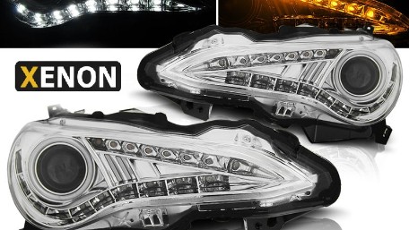 LED prednja svjetla TruDRL Xenon (chrome) / Toyota GT86 (2012-2016), LPTO30