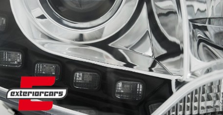 LED prednja svjetla True DRL (chrome) / VW T5.1 (2010-2015), LPVWK2