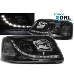 LED prednja svjetla True DRL (crna) / VW T5 (2003-2009), LPVWJ9