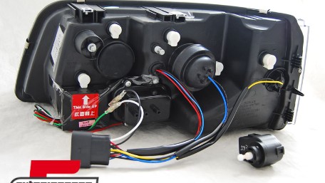 LED prednja svjetla True DRL (crna) / VW T5 (2003-2009), LPVWJ9
