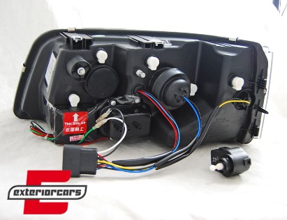 LED prednja svjetla True DRL (crna) / VW T5 (2003-2009), LPVWJ9