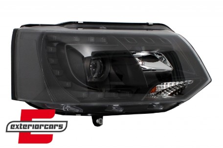LED prednja svjetla True DRL (crna) / VW T5.1 (2010-2015), LPVWK3
