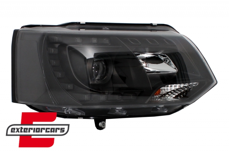 LED prednja svjetla True DRL (crna) / VW T5.1 (2010-2015), LPVWK3