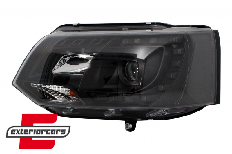 LED prednja svjetla True DRL (crna) / VW T5.1 (2010-2015), LPVWK3