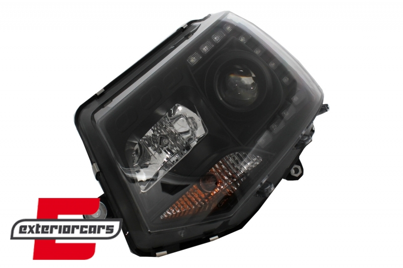 LED prednja svjetla True DRL (crna) / VW T5.1 (2010-2015), LPVWK3