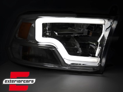 LED prednja svjetla TubeLight dizajn (chrome) / DODGE RAM (2009-2018), LPDO37