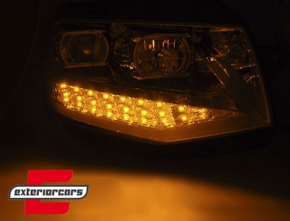 LED prednja svjetla TubeLight dizajn (chrome) / VW T6 (2015-2019), LPVWP9
