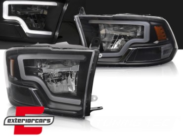 LED prednja svjetla TubeLight dizajn (crna) / DODGE RAM (2009-2018), LPDO38