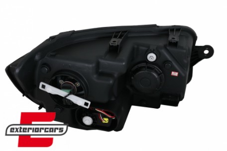 LED prednja svjetla TubeLight dizajn (crna/chrome) / VW T6 (2015-2019), LPVWR0