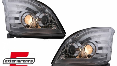 LED prednja svjetla TubeLight SEQ žmigavci (chrome) / Toyota Land Cruiser FJ120 (2003-2009), LPTO37