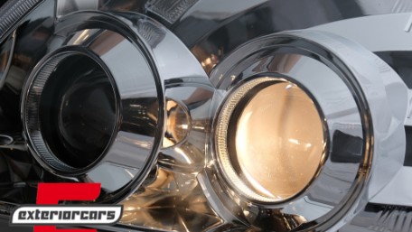 LED prednja svjetla TubeLight SEQ žmigavci (chrome) / Toyota Land Cruiser FJ120 (2003-2009), LPTO37