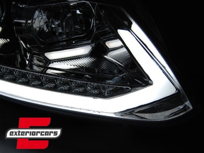 LED prednja svjetla TubeLight SEQ žmigavci (chrome) / Volkswagen Touran (08.2010-2015), LPVWS3