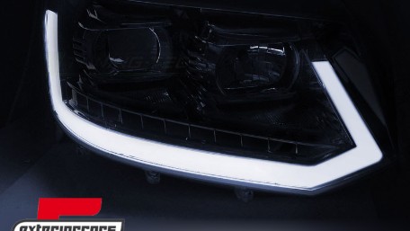 LED prednja svjetla TubeLight SEQ žmigavci (chrome) / VW T5.1 (2010-2015), LPVWR6