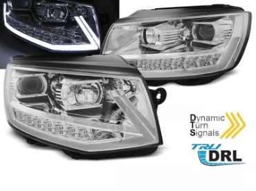 LED prednja svjetla TubeLight SEQ žmigavci (chrome) / VW T6 (2015-2019), LPVWR8