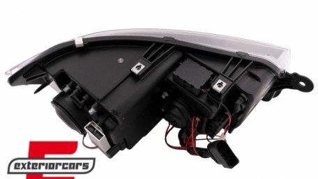 LED prednja svjetla TubeLight SEQ žmigavci (crna) / Volkswagen T6 (2015-2019), LPVWT4