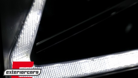 LED prednja svjetla TubeLight SEQ žmigavci (crna) / Volkswagen T6 (2015-2019), LPVWT4