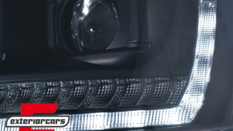 LED prednja svjetla TubeLight SEQ žmigavci (crna) / VW T5.1 (2010-2015), LPVWS6