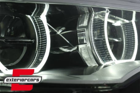 LED prednji farovi 3D Angel Eyes Xenon (chrome) / BMW X6 E71 (2008-2012), HLBME71LED
