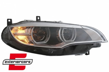 LED prednji farovi 3D Angel Eyes Xenon (chrome) / BMW X6 E71 (2008-2012), HLBME71LED