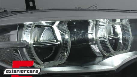 LED prednji farovi 3D Angel Eyes Xenon (chrome) / BMW X6 E71 (2008-2012), HLBME71LED