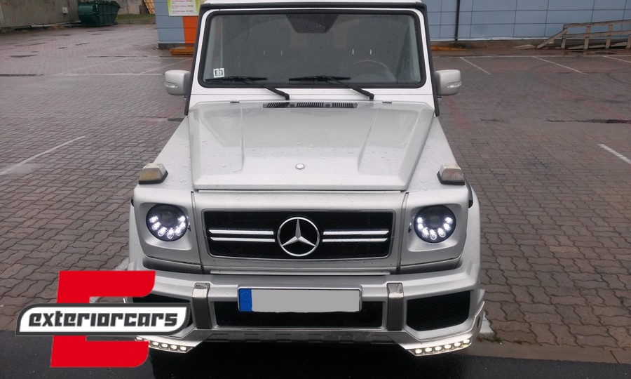 LED prednji farovi Bi-Xenon dizajn (crna) / Mercedes G-klasa W463 (1989-2012), HLMBW463MS