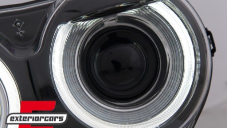 LED prednji farovi RGB svjetla (crna) / Dodge Challenger (2015-2023), HLDOGCHA3FR