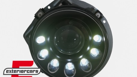 LED prednji farovi Sekvencijalni Dinamički žmigavci (crna) / Mercedes G-klasa W463 (1989-2012), HLMBW463M