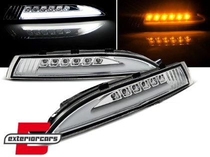 LED prednji žmigavci sa pozicijskim svjetlom (chrome) / VW Scirocco III (2008-2014), KPVW41